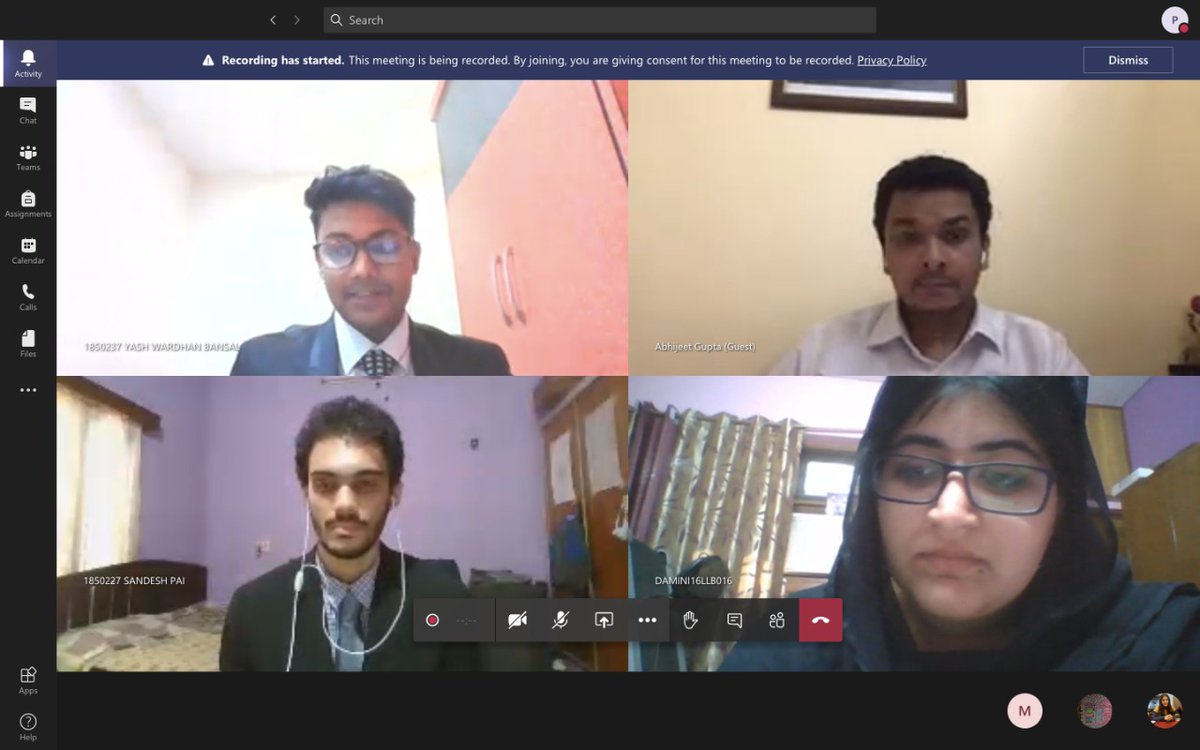 NCUGurgaon's tweet photo. 22 Teams from law schools across the country participated in VI Edition of National Client Consultation Competition conducted by School of Law, NCU on 9-10 October, 2020, inaugurated by Mr. Justice Darshan Singh, Former Judge, Punjab and Haryana High Court https://t.co/OCLV9D8udW