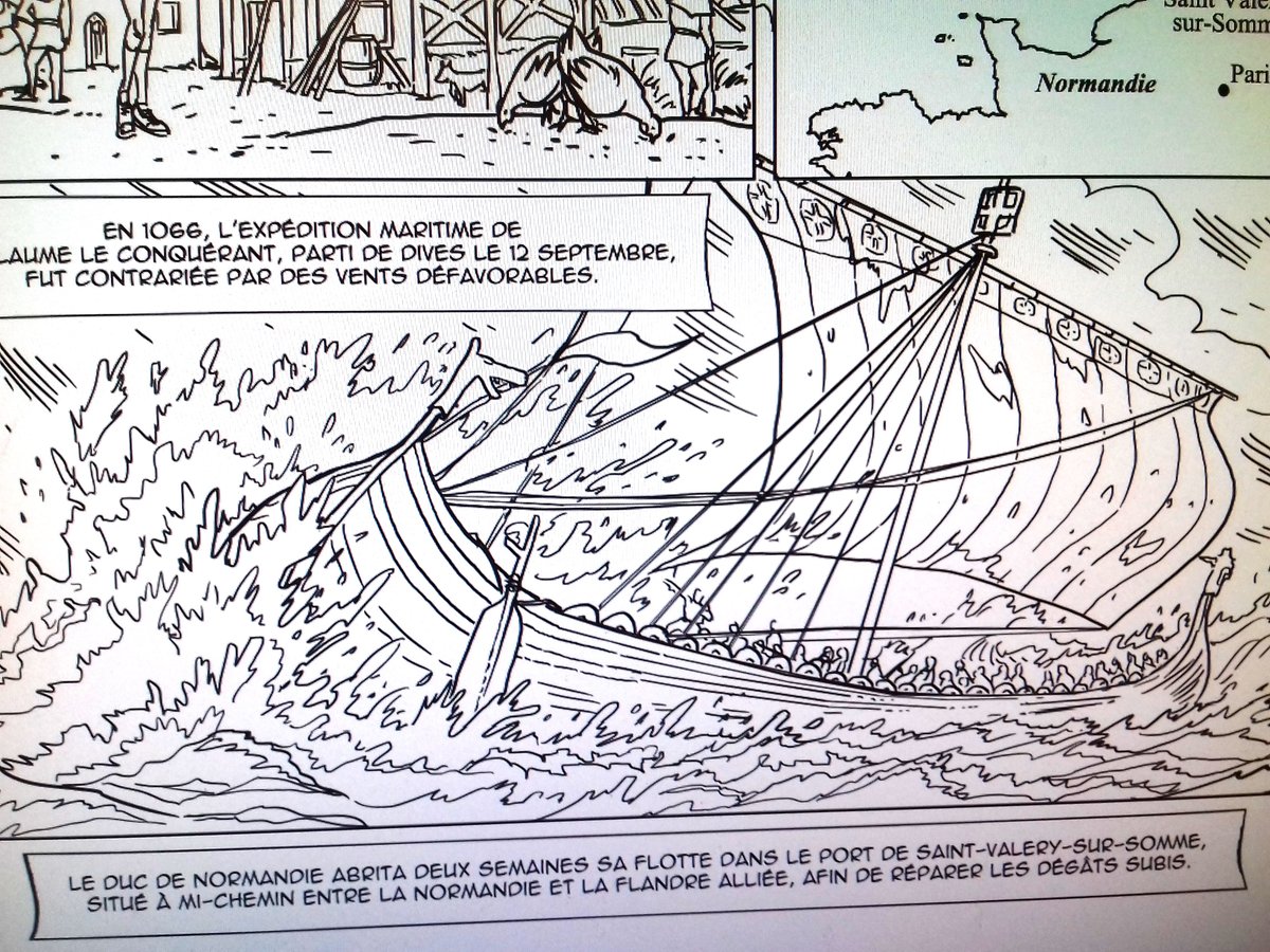 Guillaume_Del's tweet photo. Des nouvelles de mon prochain album sur l'histoire de la #Somme #Picardie, avec un extrait de l'époque de Guillaume le conquérant... #BD #bandedessinée https://t.co/ejtBwhTvFv