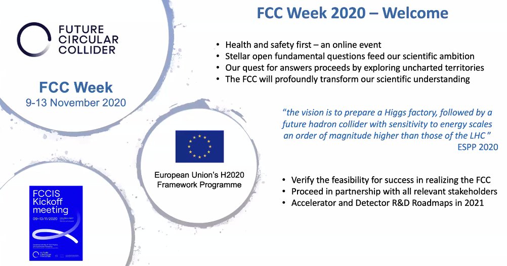 CHIPP_news's tweet photo. FCC week starting now !
Welcome from Jorgen D’Hondt
@FCC_study @CERN #EPPCN
https://t.co/gcdBsmkwr7 https://t.co/LezpKQK2sk