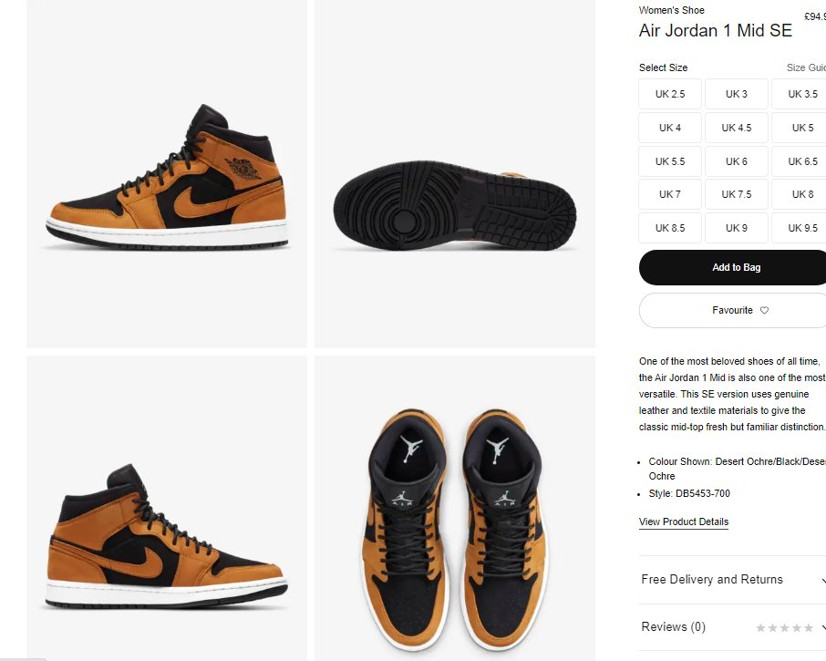 Uživatel FRSHSneaks - Sneaker Alerts na Twitteru: „LIVE via Nike EU: Air Jordan  1 Mid SE 'Desert Ochre' UK: https://t.co/raDnnjrsHZ DE:  https://t.co/qkaEGceXgK FR: https://t.co/Nnhgmj4kzZ ES:  https://t.co/eERQrHffS0 IT: https://t.co/cItWlF6nQA NL 