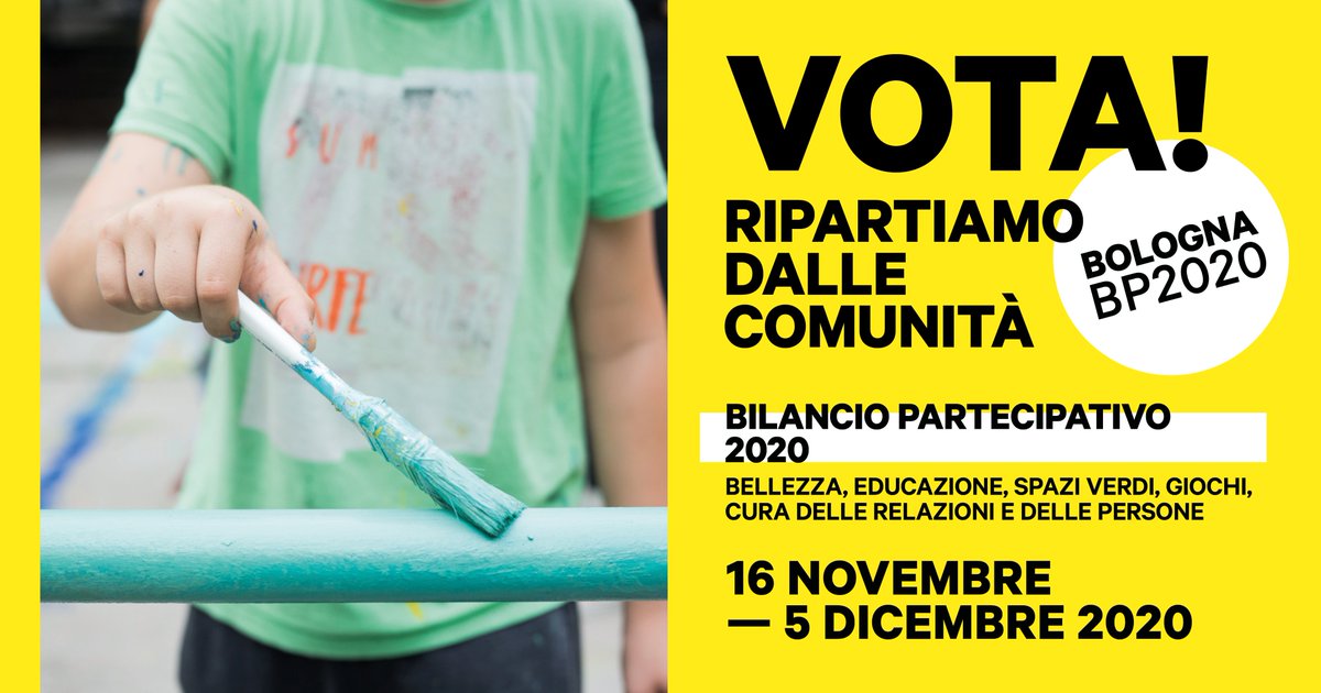 FondazioneIU's tweet photo. - 1 settimana al voto!
#bologna #bilanciopartecipativo #BP2020 @comunebologna https://t.co/7lwGjhr80z