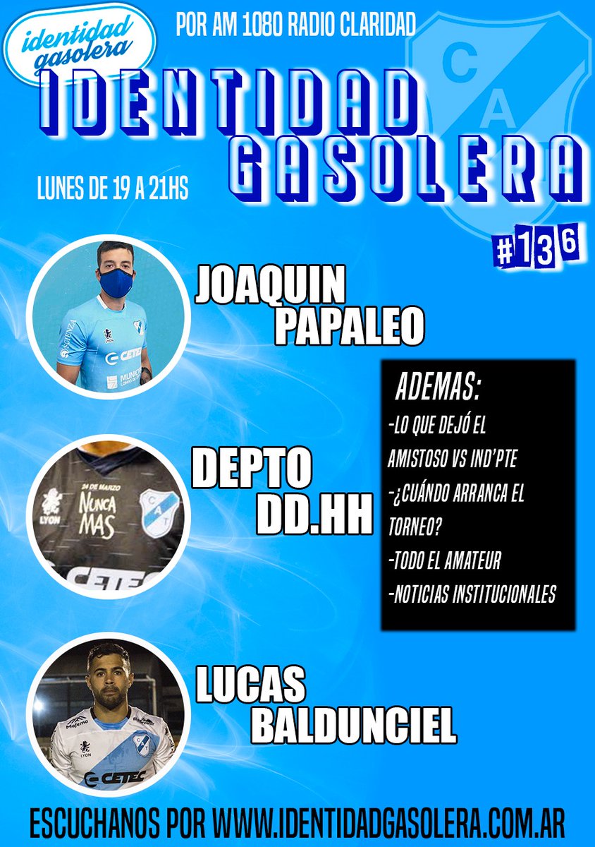 IDGTEMPERLEY's tweet photo. ☀️ Buen día "gasoleros"
Esta noche hay radio
#Programa136 #TenemosIdentidad https://t.co/Qrb3gUdg2g
