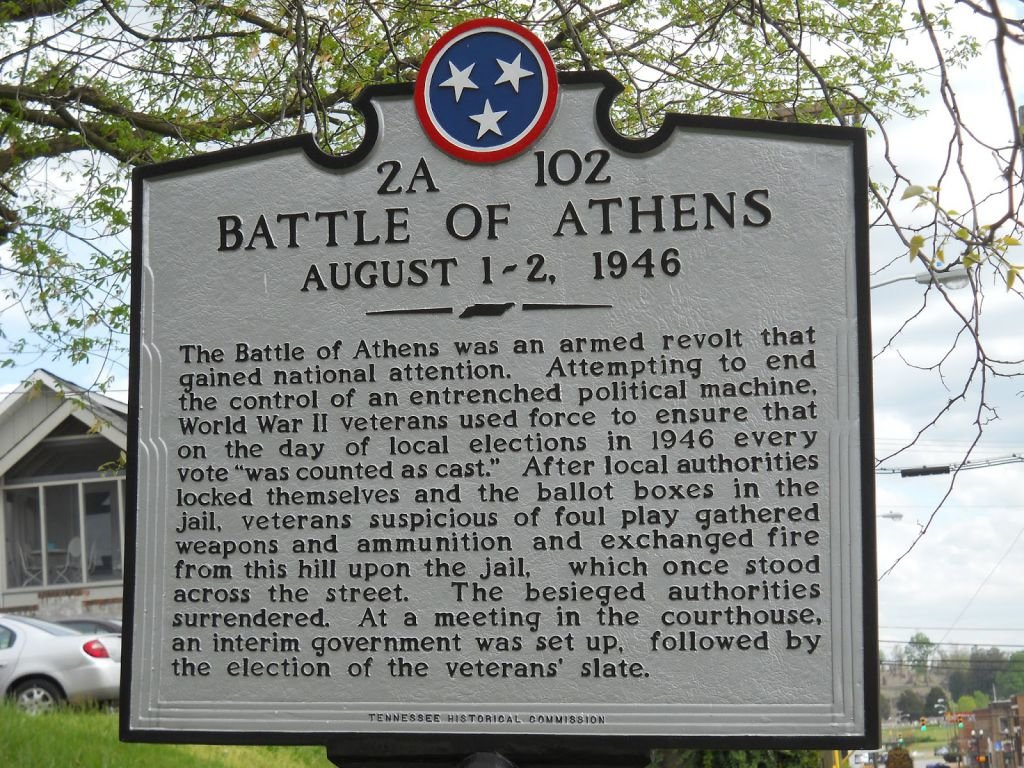 SECRET SERVICE IS PREPPING THE COURTHOUSE IN THE SMALL TOWN OF ATHENS TENNESSEE FOR SOMETHINGATHENS TN IS THE SITE OF THE HISTORIC BATTLE OF ATHENS WHERE PATRIOTS OVERTHREW A *RIGGED* ELECTIONPATRIOTS IN CONTROL