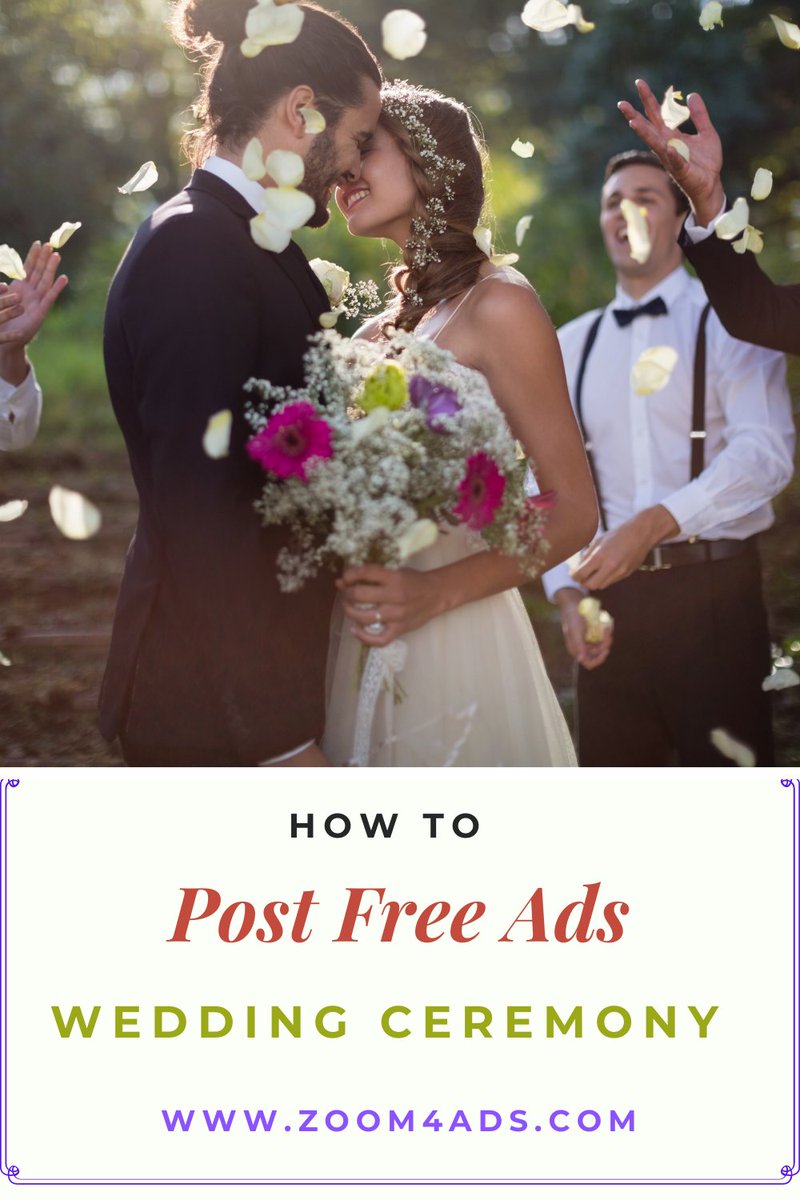 adsthumb's tweet image. Zoom4ads allow you to post free classified ads for Wedding Ceremony 
Visit :- zoom4ads.com/category/servi…

#postfreeclassifiedads #onlineclassifiedads #freeads
#classifiedad #ads