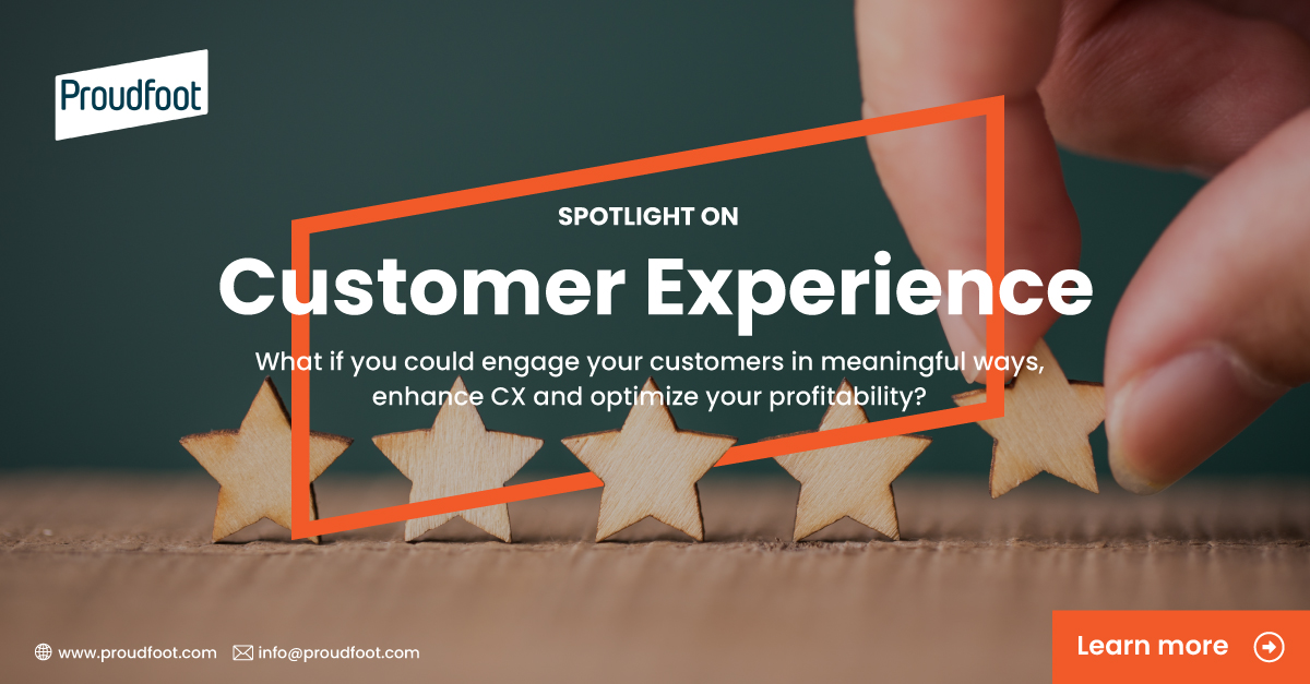 What if you could engage your #customers in meaningful ways, enhance #CX and optimize your profitability, all at the same time? With Proudfoot, you can. Get your #customerexperience ready for the future with our team of experts – learn more at bit.ly/2TYLZVH
