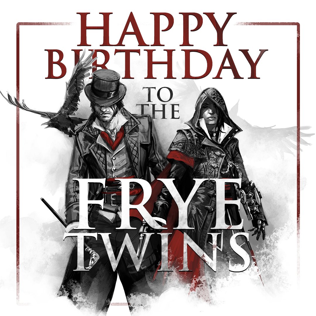 The bickering and banterous Frye Twins were born today in 1847.

What gift would you give Jacob and Evie for their birthday? 🎁