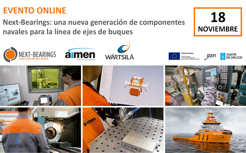 aimenct's tweet photo. 🗓️ #SaveTheDate El próximo día 18 organizaremos en colaboración con @wartsilacorp un Evento ONLINE para presentar la Unidad Mixta #NEXTBEARINGS, dar a conocer las actividades realizadas y los resultados obtenidos. 
✍️ https://t.co/hNTHvI1h43 #UMI #FEDER #naval #lasermanufacturing https://t.co/XTOwXoaCZb