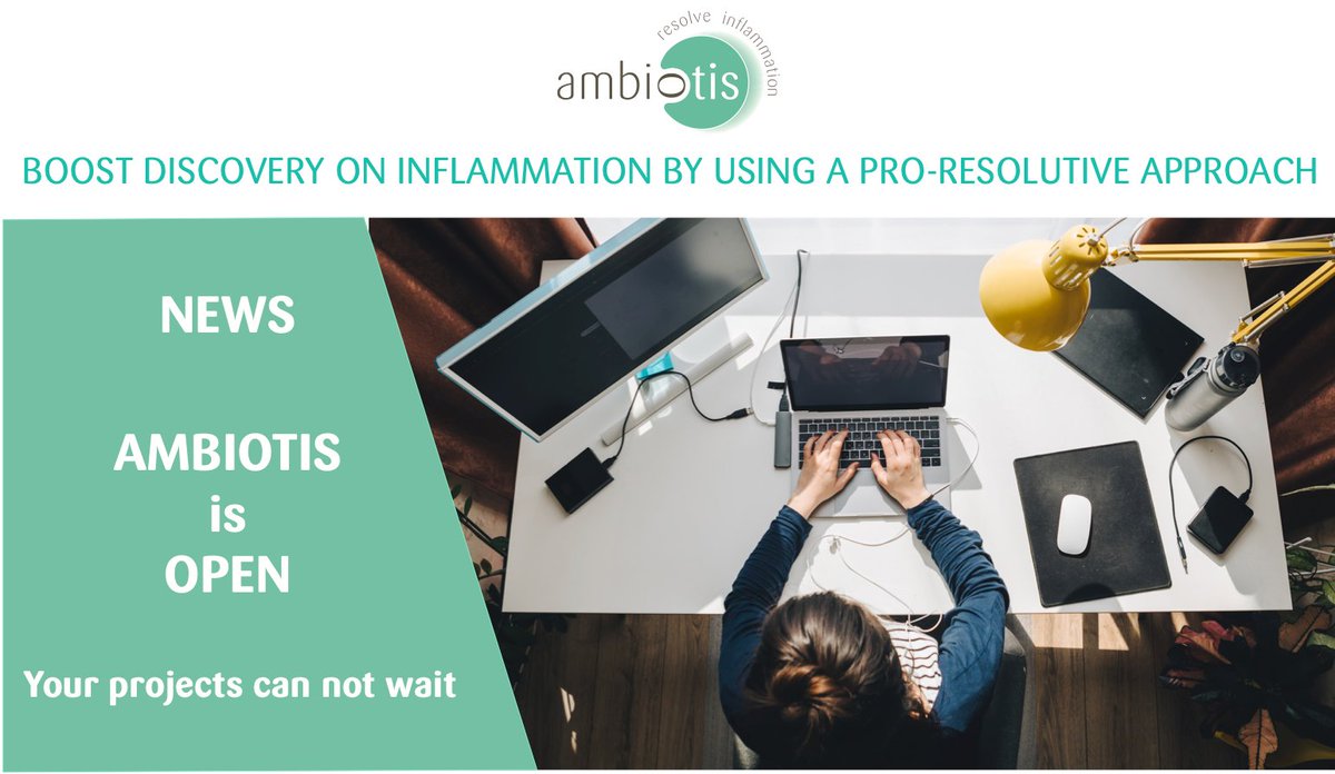 Ambiotis remains motivated and positive during #lockdown in France. 
Contact us : <a href="/LaureSaias/">Laure Saias</a> 
ambiotis.com
#inflammation #InflammationResolution #innovation #ambiotis #telework