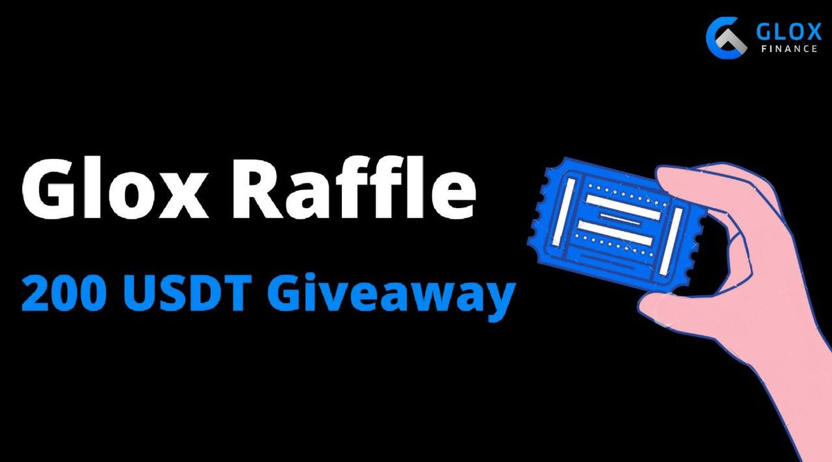In addition to our ongoing airdrop, and Medium event, 
we are proud to present the Glox Finance 200 USDT Raffle.

1 winner of 100 USDT 
2 winners of 50 USDT

bit.ly/2U4XQ4E

#DeFi #Blockchain #crypto #cryptocurrency #Glox $Glox