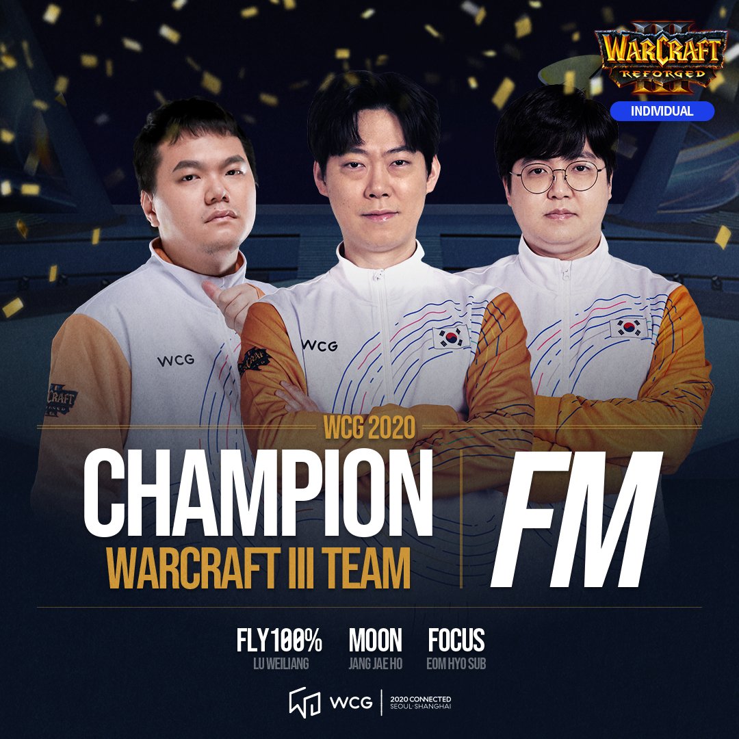 WCG_Contents's tweet photo. [#WCG2020 GRAND FINAL Champions]

We introduce to you, the champions of the Grand Finals! Congratulations!👍

@Warcraft3 Team : FM

#Warcraft3 Individual : Fly100%

#Crossfire : SV

#Honorofkings : XYG

#FIFAonline4 : ICE

See you next year~🤚

#WCG #WORLDCYBERGAMES #WCGCONNECTED https://t.co/EsKZTFkiUE