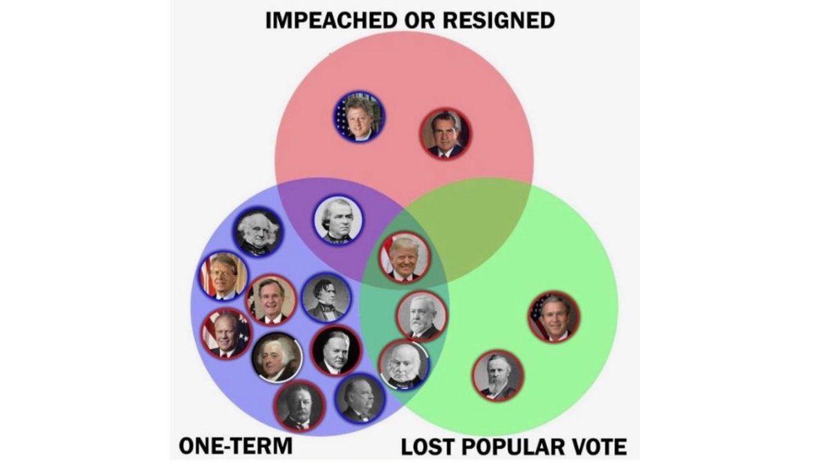 Andy4691's tweet image. Donald Trump is 74 and the only President to ever lose the popular vote twice, only serve one term and was impeached.
