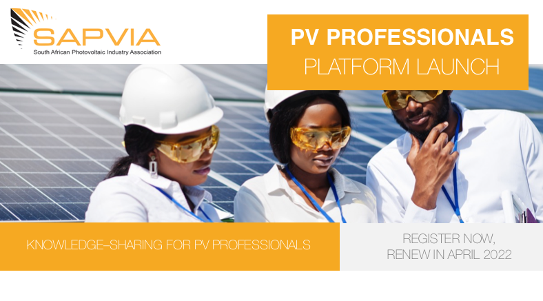 PVGreenCard's tweet photo. ANNOUNCEMENT: PV Professionals(PVP) platform Launch
“South Africa has the potential to take a global lead in the advancement, implementation and best practice of #SolarPV globally." said @NiveshenG, COO of @SAPVIA
Register here: https://t.co/7rApvYMWdy
#pvcommunity https://t.co/I3aBODOQJm