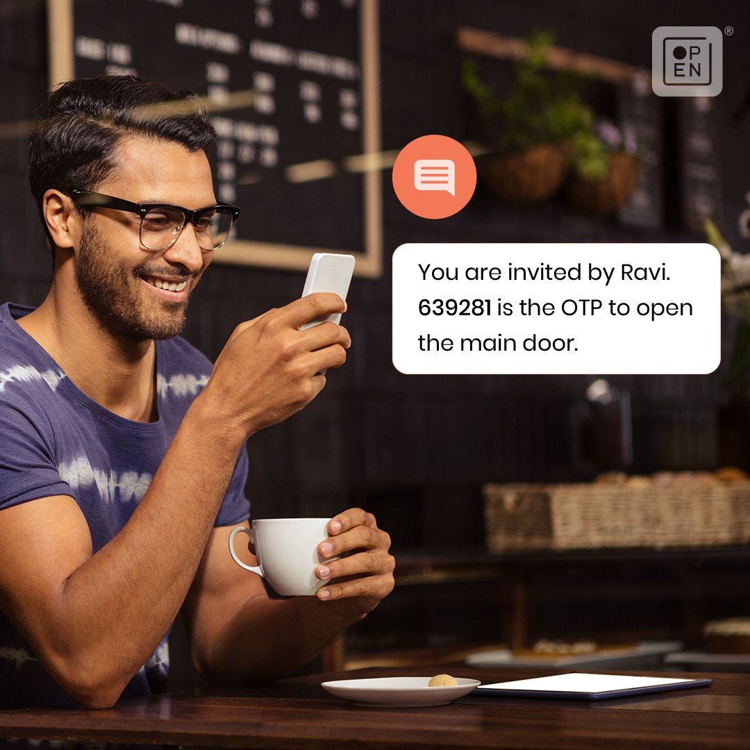SmartFiveWorld's tweet photo. Calling a friend over? Send them an OTP and invite them in. Whether you are running last minute errands or busy in the kitchen, they can come in on their own.
Only with Openapp Smart door locks ⚡
#smartproducts #smartdoorlock #homeessentials #futureofaccess #openapp https://t.co/N1AO20rRMI
