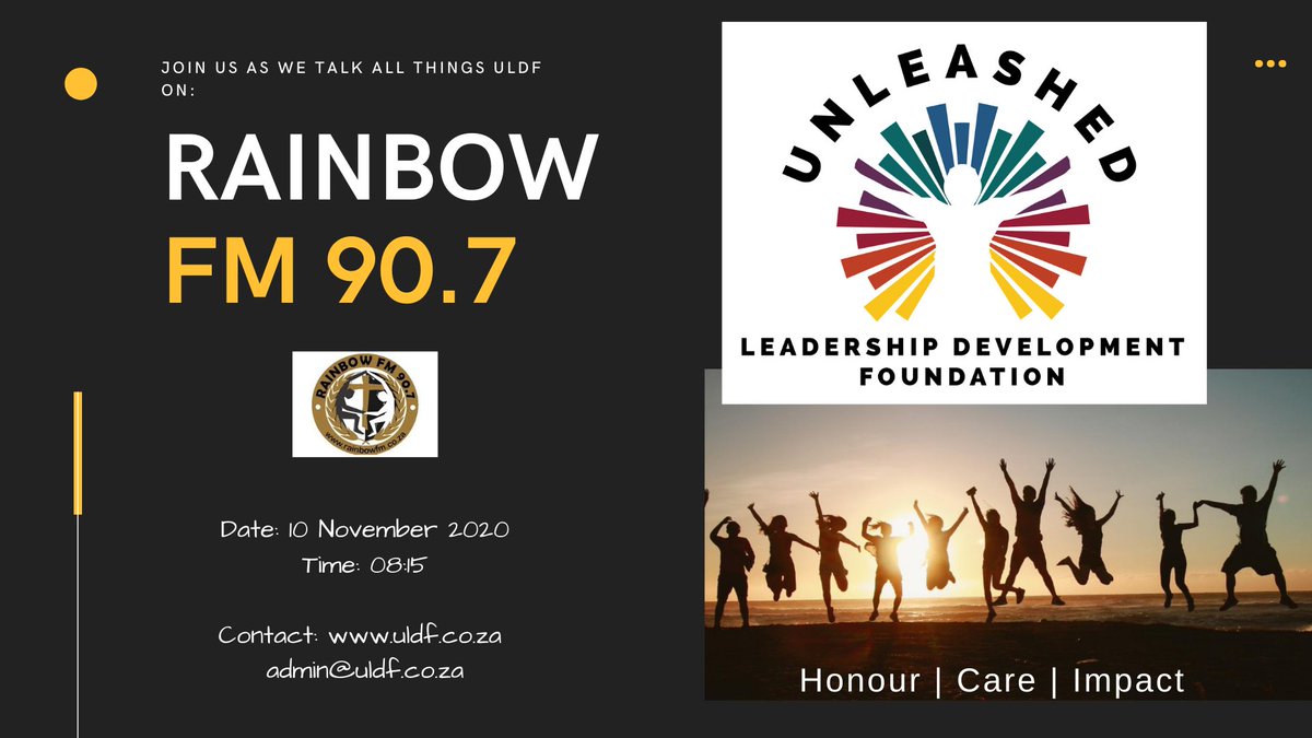 UnleashedWoman's tweet photo. Make sure not to miss out on our interview with @Rainbowfm_907 as we talk about who we are, what drives the work we do, and which initiatives we have been a part of. Tune into 90.7FM at 08:15 to hear more! #ULDF #RestoringDignity #IgnitingHope #UnleashingPotential https://t.co/gLBuIEdZMo