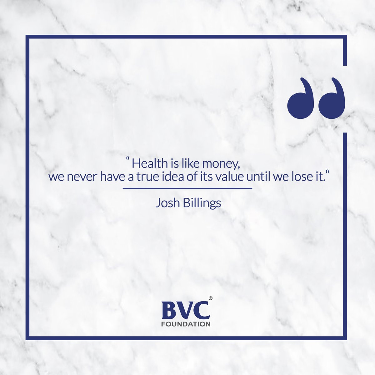 BVCFoundation's tweet photo. Money lost can yet be gained, but health once lost is lost forever. Your health is valued more than precious gems, take care of it.
.
.
.
#MondayMotivation #Health #Money #HealthMatters #StayHealthy #HealthCare #LifeLearnings https://t.co/l36AQG47ma