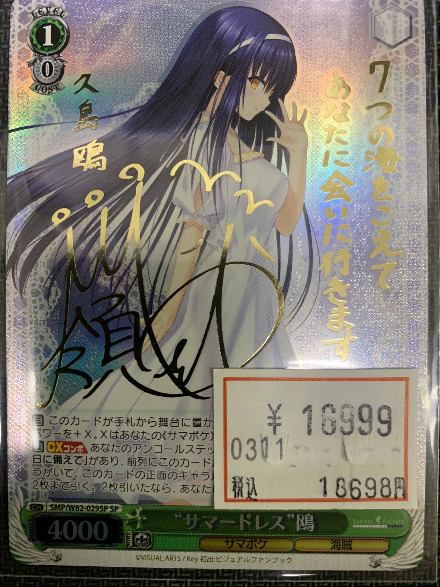WS サマードレス 鴎 SPサマポケ ヴァイスシュヴァルツ ヴァイスシュヴァルツ Summer Pockets REFLECTION BLUE “Echoes