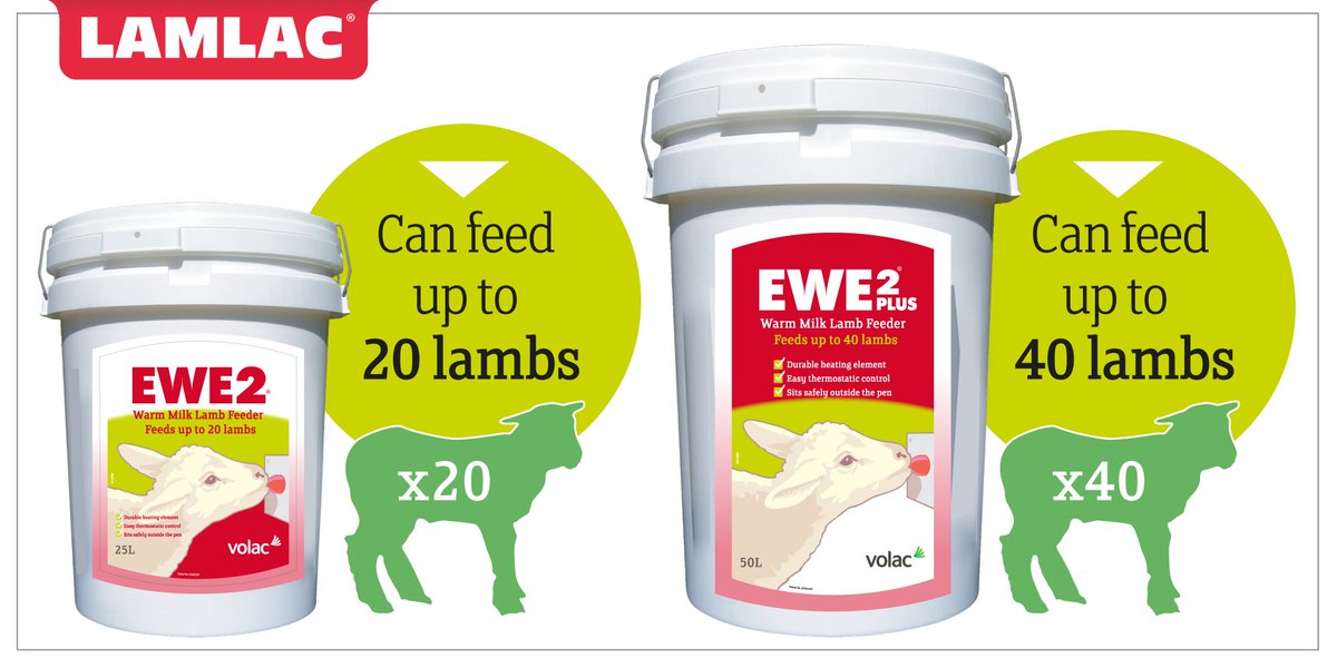 lamlacvolac's tweet photo. Preparing for surplus lambs? #DidYouKnow our #Ewe2 and Ewe 2 Plus feeders have been specifically developed for rearing orphan / surplus lambs https://t.co/df4HvaBPbO