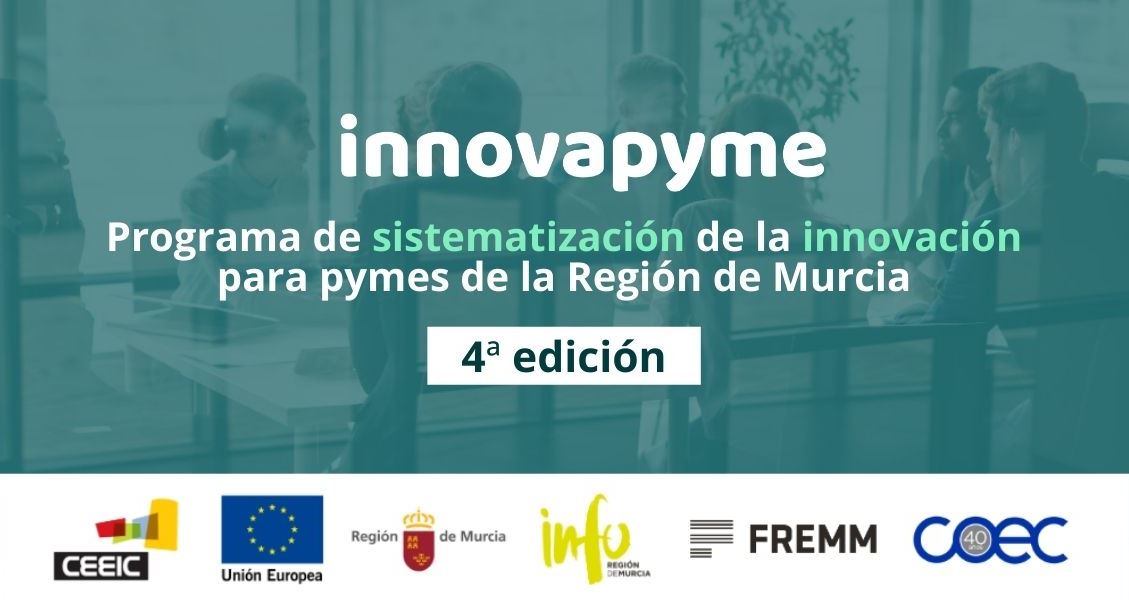 CEEICT's tweet photo. 📅 11 pymes de la @regiondemurcia comienzan su andadura en la #sistematización de la #innovación 📢
Mañana inauguramos la 4ª edición de #Innovapyme, con la presencia de @infoRMurcia @fremm_es y @COEC_es y muchas novedades respecto a anteriores ediciones 👏 https://t.co/TLq76J09ZW