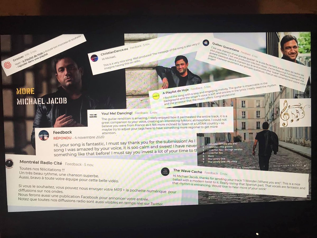 webimagineserv's tweet photo. Nice and positive feedbacks for the album More and then first track I Wonder from the International Playlist Radios. Congrats to Michael Jacob and his Team. #michaeljacob #more #PlaylistTwitter #Playlist #music #musica #musique #musicontheroad https://t.co/Z7L2nhHGzF