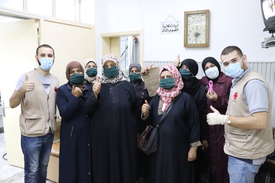 caritassyria's tweet photo. (2) medical checkups for the #women of Al-Jarba Village for two days, within one of the #radiology centers contracted with the #MedicalProject, in addition to bearing the costs of their transportation to and from the Center. https://t.co/ziIaexHkJ7