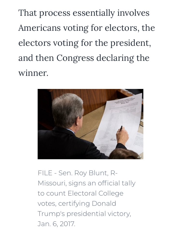 howdidyoureact's tweet photo. #Media can #NOT call race
“truth is that formally declaring a #presidentialwinner is a months-long process that won’t be completed until #January2021” with “#Congress declaring the winner” #VoiceOfAmerica
#CongressDecides #USElection
#ItAintOverYet
#StopTheSteal
#howdidyoureact https://t.co/K6wtDRP5u7