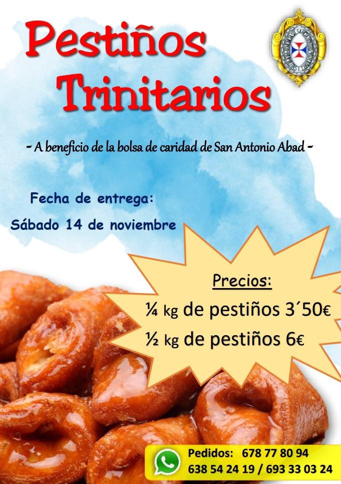 Navidad🌲🍾| Se acercan las fechas navideñas y para endulzar estas fechas, ahora tan tristes por la pandemia, creamos nuestros "Pestiños Trinitarios". 

Riquísimos😋
¡No te quedes sin ellos! ¡Colabora! 

• Entrega: 14 de noviembre 

• Pedidos👇🏼