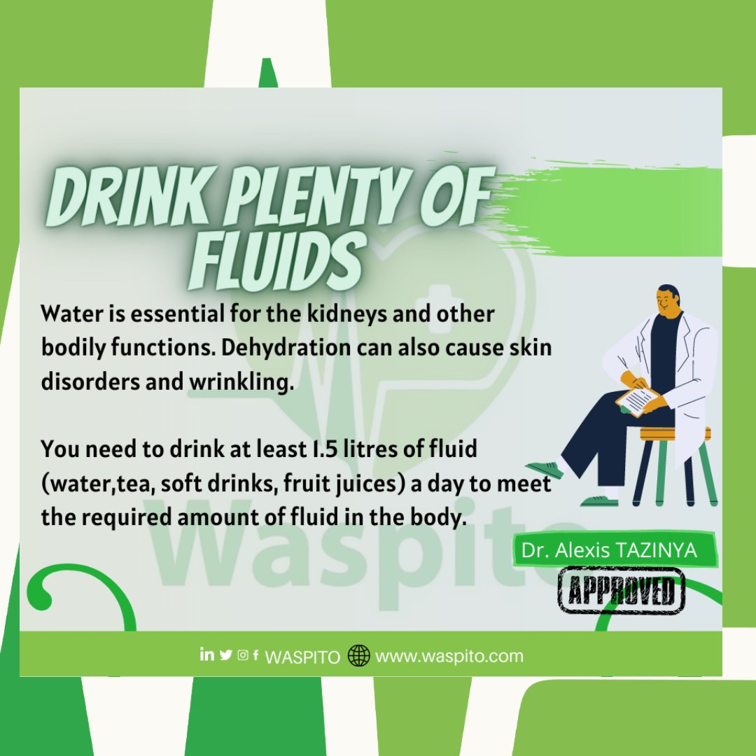 waspito1's tweet photo. Waspito Weekly Health Tips
Bonjour et Bon début de semaine à vous 
Commencez votre semaine avec cet important conseil SANTÉ. #healthwithoutastep #telehealth #telemedecine #EDoctors #NoToMisinformation https://t.co/nppAa66IEB