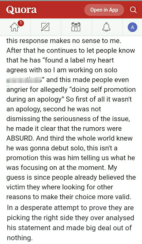 He mentioned his solo to make us understand that he's busy and he doesn't have time for other things... But we all misunderstood. I also joined the hate bandwagon and I'm ashamed for that.