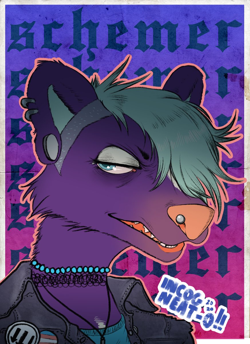 secretchops's tweet photo. S C H E M E R 

Always got some plans in the works! Punk Commission for @Alba_the_Moth thanks again for commissioning me! https://t.co/HCGIII9Q3s