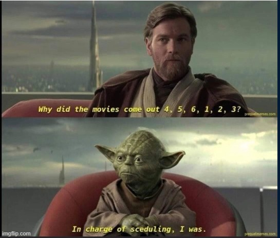 memescentrai's tweet photo. Finally an explanation of the first six movies... https://t.co/Fbb32jfY4G