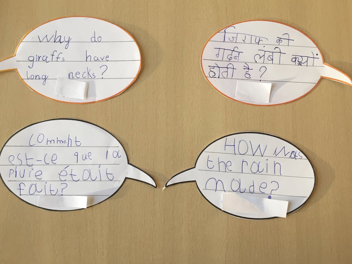 ISH_EAL's tweet photo. #AllLanguagesMatter at the ISH. In #IPC Y2 learned the characteristics of different types of stories. Myths answer important questions about the world. #Multilingual students asked their own questions in their #Home Languages. This tied in with learning vocabulary for questions. https://t.co/sPAshPbSMK