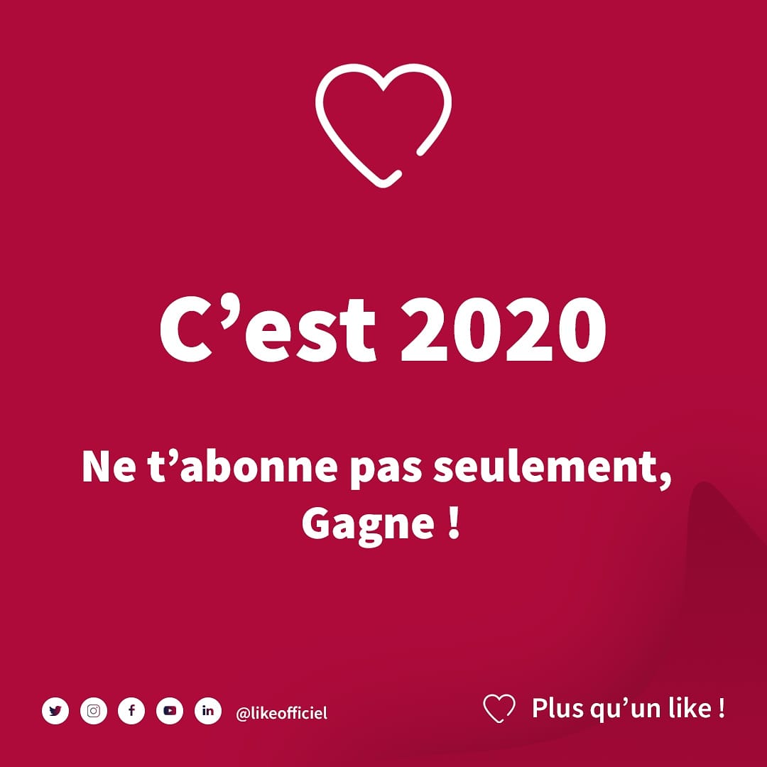 Likeofficiel1's tweet photo. Abonnes toi et gagnes. En 2020, c'est aussi simple que ça de se faire plaisir.
#reseauxsociaux #Digital #likeofficiel #enjoy2020 #comingsoon https://t.co/ah24XLMvJ3