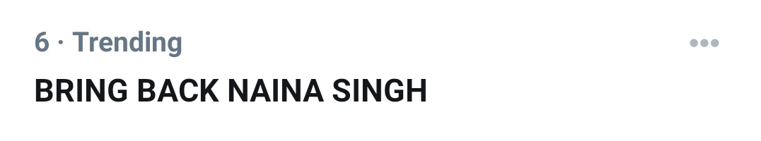 AAhuja029's tweet photo. Rt - If u R a part of

" BRING BACK NAINA SINGH "

@justnonaberrry https://t.co/ypN30MuuxO