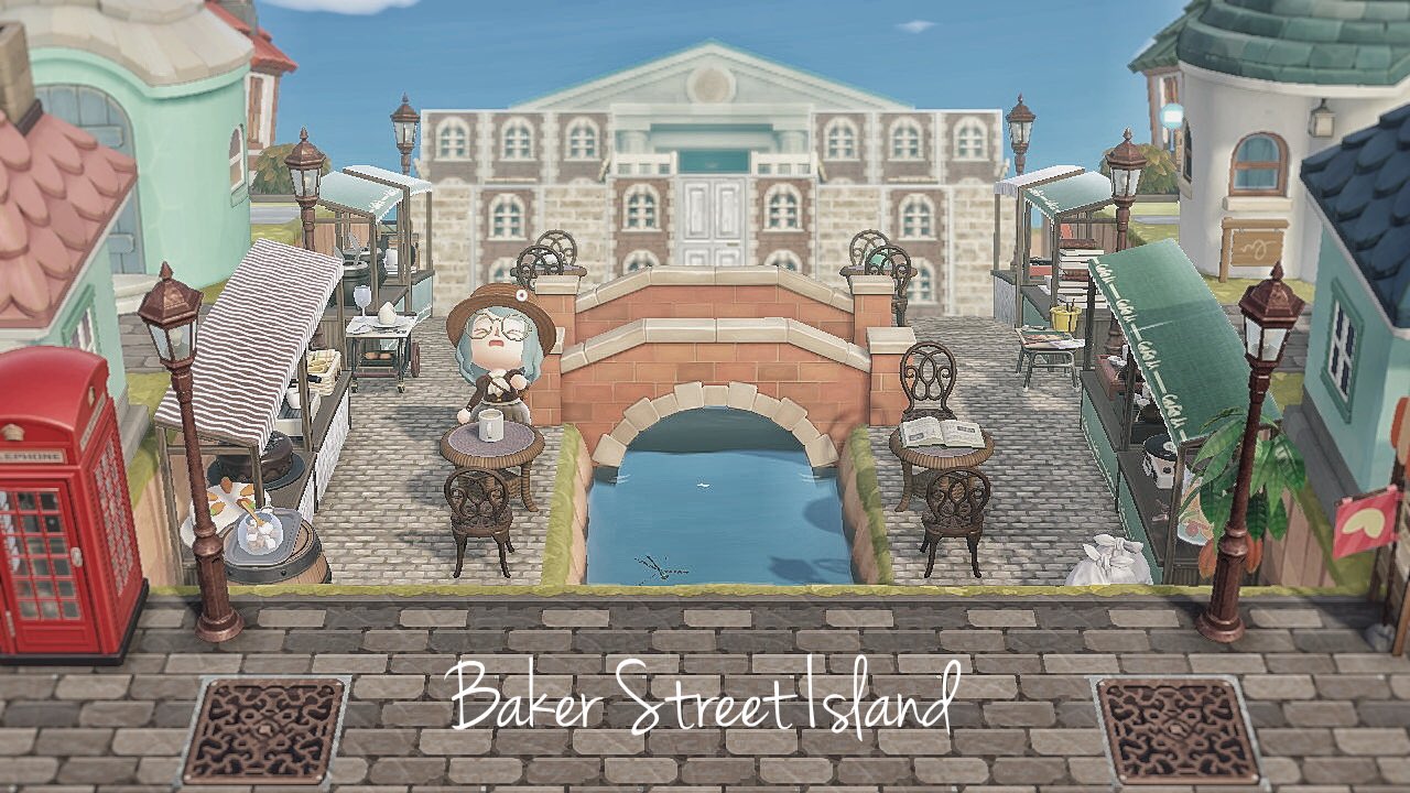 Mii どーん ホワイトチャペル地区 という名の普通の住宅街笑笑 奥に見えるのが ホワイトチャペル ギャラリー 現代美術館 でっす 𖤣𖥧𖥣 素敵なマイデザお借りしてます あつ森写真部 マイデザ