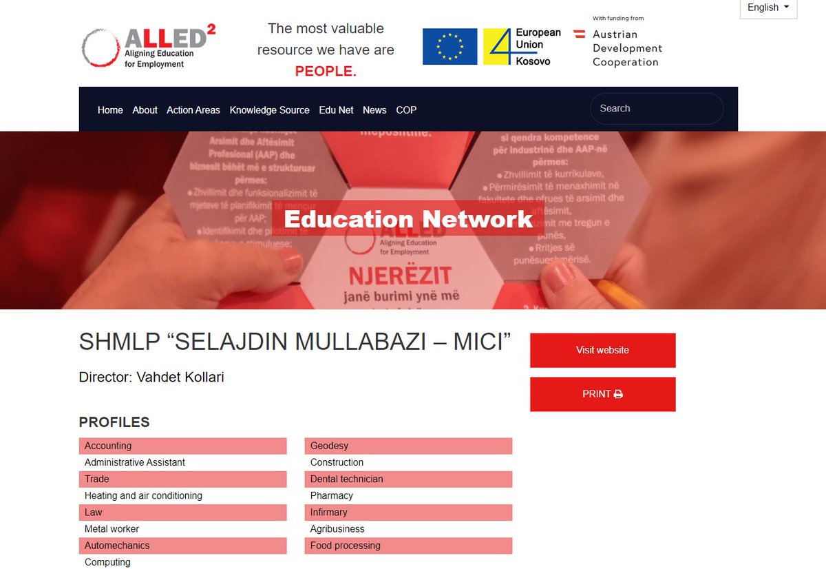 alled_2's tweet photo. Starting the week off right by reminding everyone to visit #ALLED2 #EduNet & learn more about the schools the project supports. Invest time on #DigitalLighthouse & #KnowledgeNests!
See more about the school “SELAJDIN MULLABAZI – MICI” via #SchoolID here: https://t.co/gYnpyH8drZ https://t.co/P8EMESOv1c
