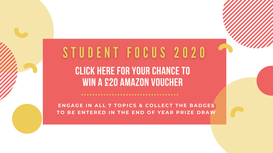 BFC_LR's tweet photo. Student Focus 2020📢

A chance to win a £20 #Amazon Voucher! 🤩💸
 
Follow these simple steps:

🌟Enrol on the Student Focus #Canvas course: https://t.co/eNvBpHFkhm
🌟Engage in all 7 Student Focus topics.
🌟Collect your badges.
🌟Enter the end of year draw.

Join in today! https://t.co/Xw8qVZCbQP
