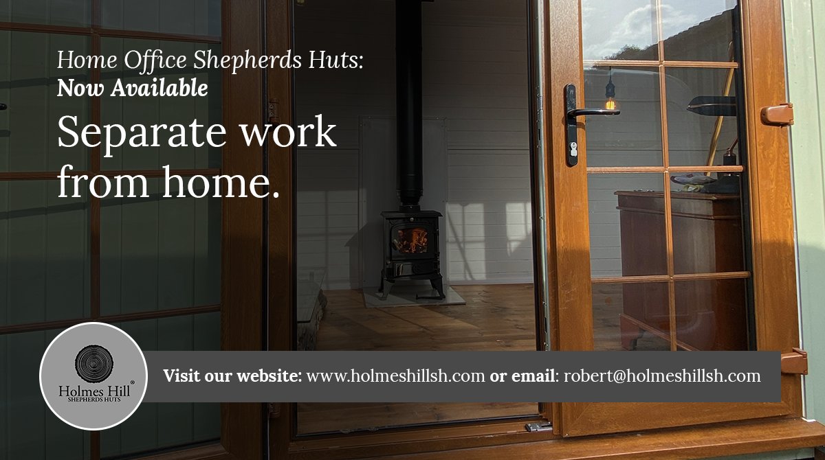 HolmesHillSH's tweet photo. Home office Shepherds Huts are the perfect way of separating work from home:

✅ No more long commutes

✅ Better work-life balance

✅ Flexibility and versatility in working roles

✅ More time with your loved ones

Read more about the benefits here: https://t.co/cTVA4wpyte https://t.co/wIQLljTm4b