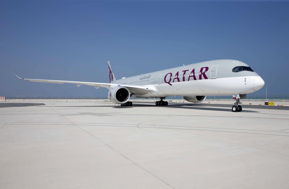 qatarairways's tweet photo. With more than 50 @Airbus A350s operating in the #QatarAirways fleet, we are ready to adapt to the changes of travel in 2021.✈️🌍 https://t.co/mViVV81eus