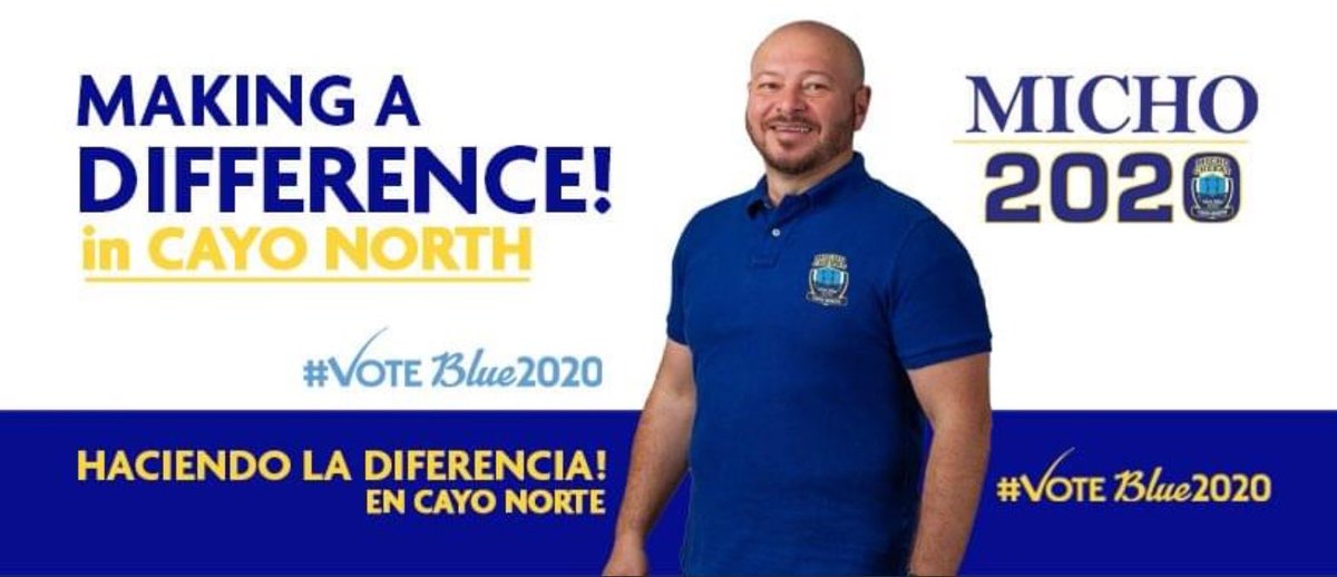 tablada's tweet photo. Vote for Micho in Cayo North this Wednesday for our future matters! https://t.co/5WYHD2gJVb