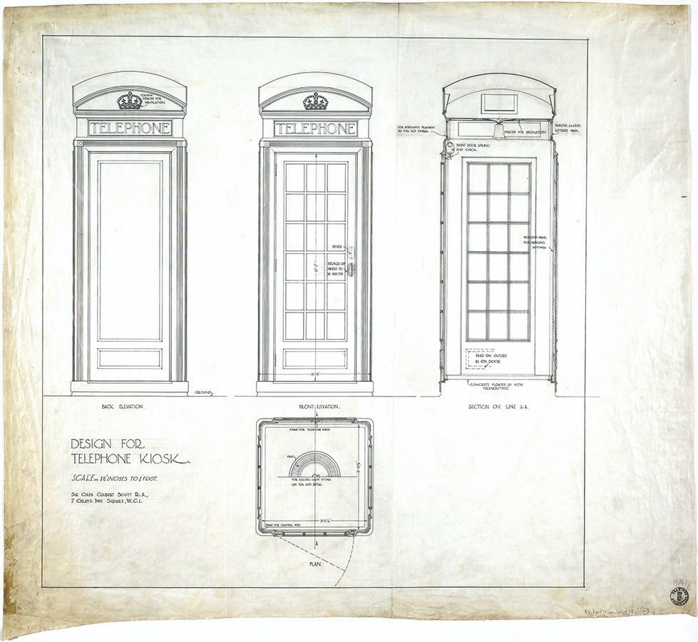 createstreets's tweet photo. Giles Gilbert Scott was born #onthisday 

Here are his plans for the K6 Telephone Kiosk https://t.co/ehY9kQrJwX