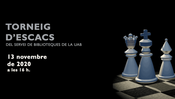 BHumanitatsUAB's tweet photo. 🎲Comencem la Setmana Internacional del Joc a les Biblioteques amb dues propostes:
🔎Quiz en línia sobre les nostres col·leccions especials al #DDD:
https://t.co/QFu0L6iiIy
♟️Torneig d'escacs en línia:
https://t.co/SOTbuo2n8r
Animeu-vos a participar-hi!!
#IGW2020 https://t.co/8o1bh4lOK1
