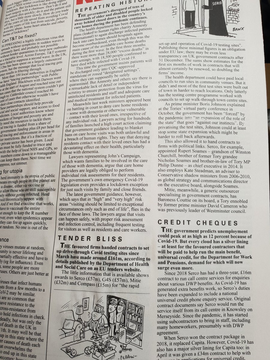Quite a disgraceful amount of profit for incompetency. Courtesy of Private Eye issue 1534