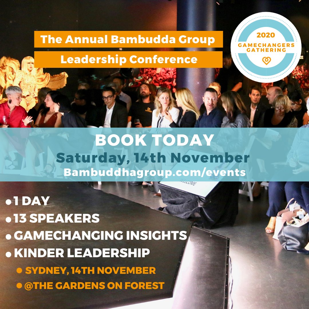 5 days to go!!

#bambuddhagroup #gamechangersgathering #corporatekindness