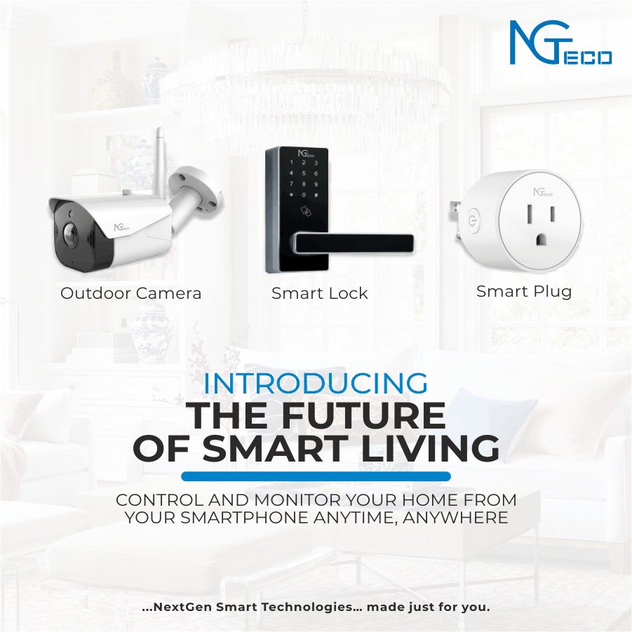 SecureTechNig's tweet photo. We bring to you an assured way to live a smart life.
Introducing #NGTeco
The solution that makes your home work for you!
#NextGenSmartHome
#GoSmart
#securetechnig https://t.co/FUHqTDtBOq