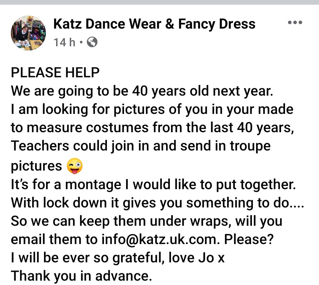 We need your help. Details below.