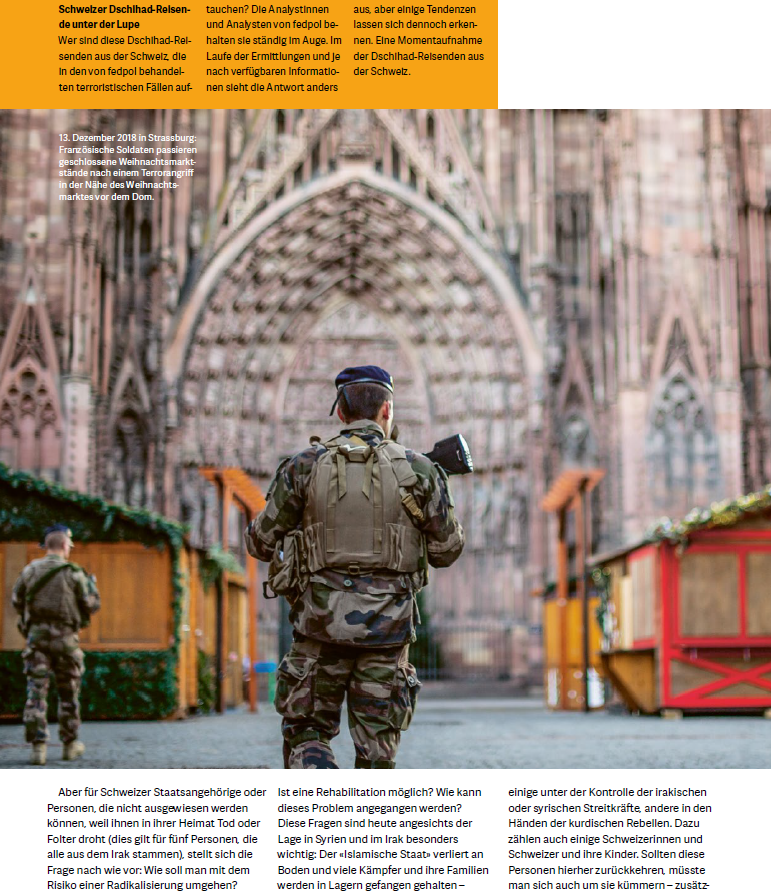 fedpolCH's tweet photo. Vor rund 2 Jahren schoss ein radikalisierter Dschihadist in #Strassburg um sich - eine ähnliche Tat wie der #Terroranschlag vergangene Woche in #Wien. Die Erkenntnisse im Jahresbericht #fedpol2018 zu Tätern und Problemstellungen sind weiterhin hochaktuell: https://t.co/jOZaT97YqK https://t.co/q4RZjulJcr