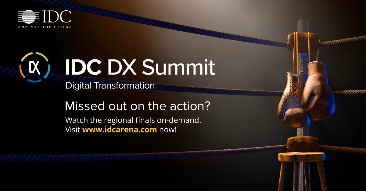 IDCAP's tweet photo. Whether you missed the #IDCDXa finals or just want to relive the event, the DX Summits are on #IDCArena for your viewing pleasure. Presented in an episodic format, the on-demand series features our #digitaltransformation champions. Visit https://t.co/N6JeCQaoKc now! https://t.co/6u5oHhpf7o