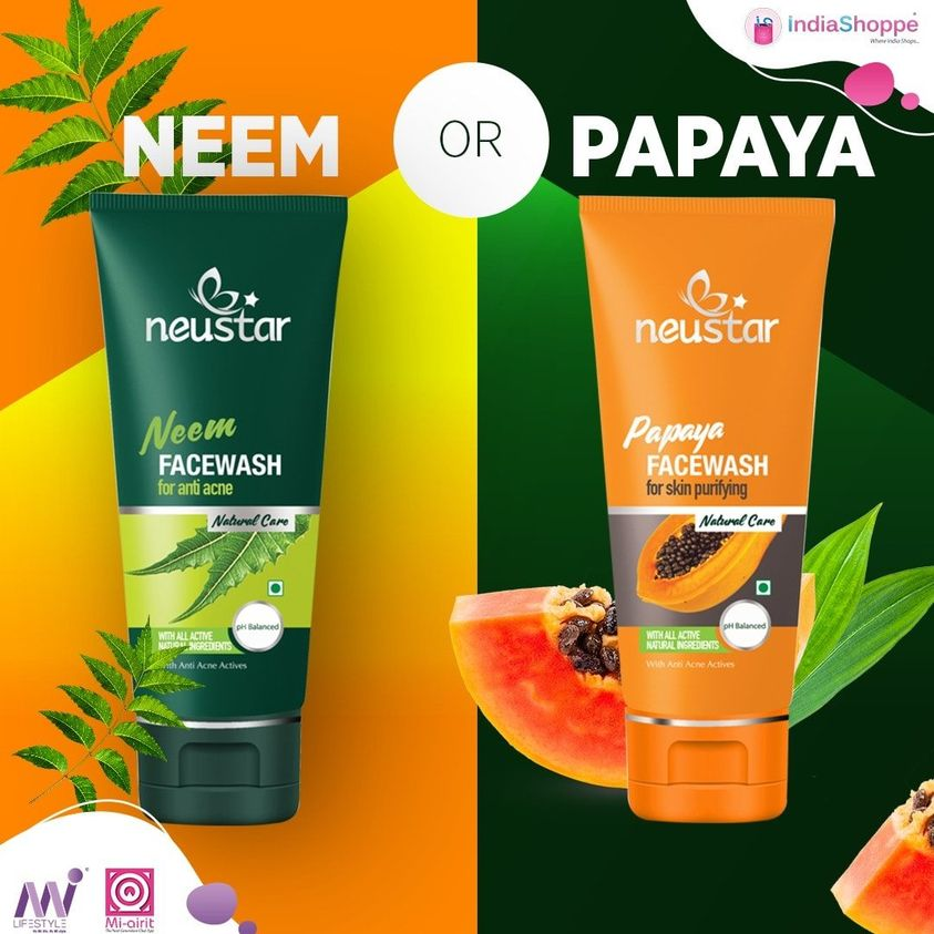 Purifying Neem or fresh Papaya? Take your pick!