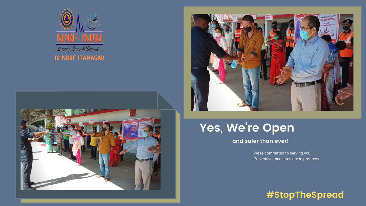 12bnndrf's tweet photo. Campaign for Covid appropriate behaviour carried out by 12 #NDRF Itanagar #ArunachalPradesh #Assam #Manipur #Nagaland
#Campaign4CovidAwareness
#IndiaFightsCorona
#Unite2FightCorona
#TogetherWeDefeat https://t.co/ddA6UukN0w