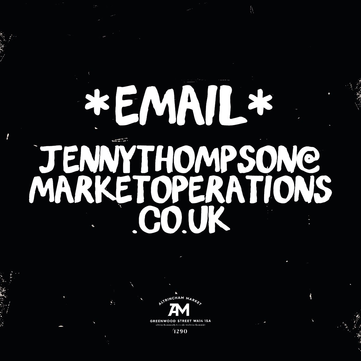 Altrincham Market (@altrinchammkt) on Twitter photo That’s right folks.. we’re open throughout lockdown for all your fresh food shopping, essentials & click & collect orders.
We’ll be open Tuesdays, Fridays & Saturdays 8am-3pm. If you want to pre-order your food shopping simply email jennythompson@marketoperations.co.uk That’s right folks.. we’re open throughout lockdown for all your fresh food shopping, essentials & click & collect orders.
We’ll be open Tuesdays, Fridays & Saturdays 8am-3pm. If you want to pre-order your food shopping simply email jennythompson@marketoperations.co.uk